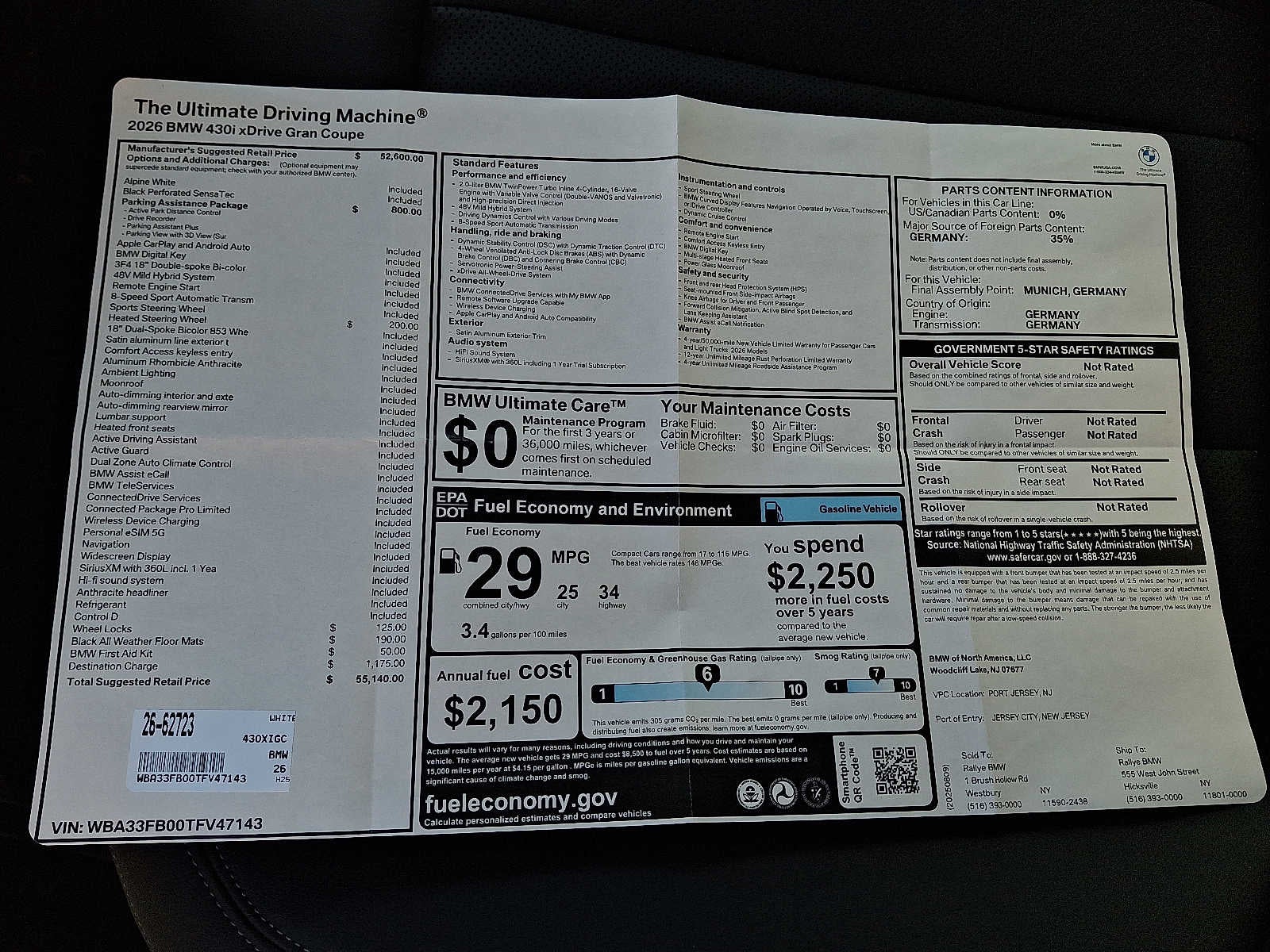 2026 BMW 4 Series 430i xDrive Gran Coupe