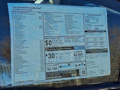 2026 BMW 5 Series 530i xDrive Sedan