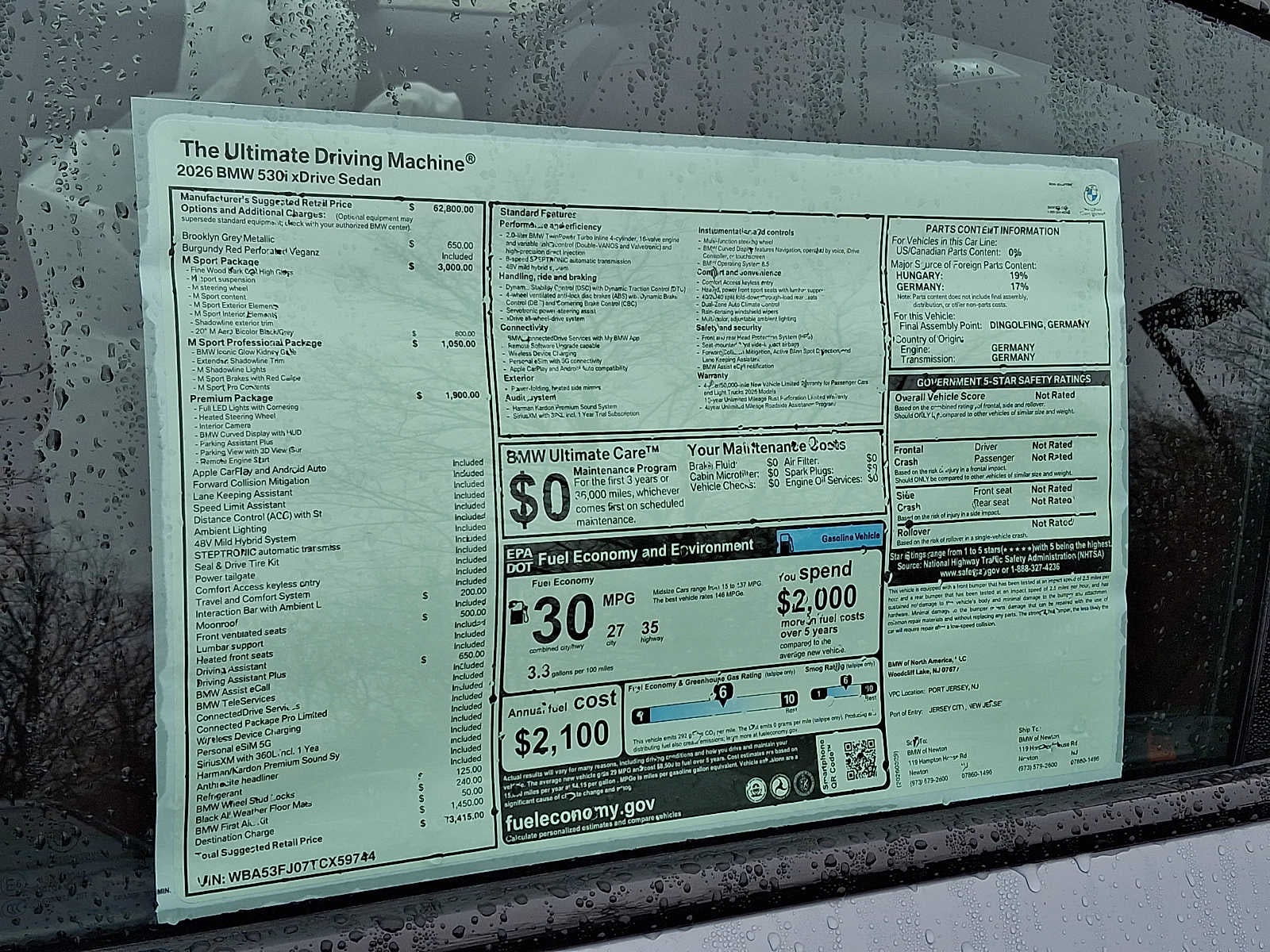 2026 BMW 5 Series 530i xDrive Sedan
