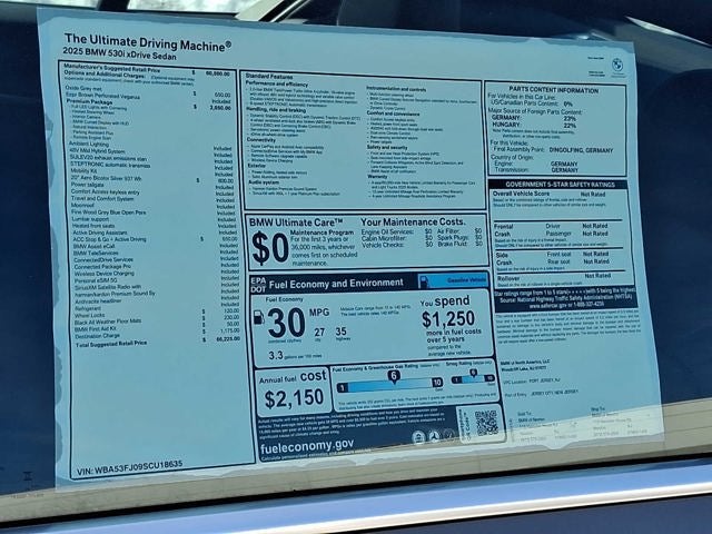 2025 BMW 5 Series 530i xDrive Sedan