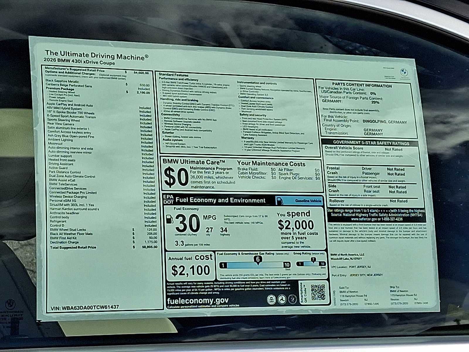 2026 BMW 4 Series 430i xDrive Coupe