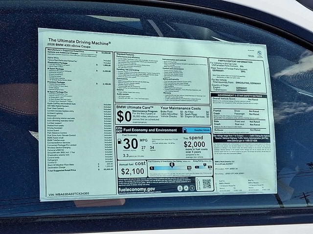 2026 BMW 4 Series 430i xDrive Coupe