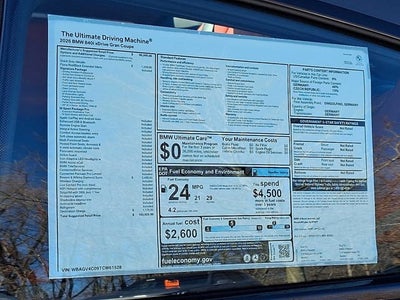 2026 BMW 8 Series 840i xDrive Gran Coupe