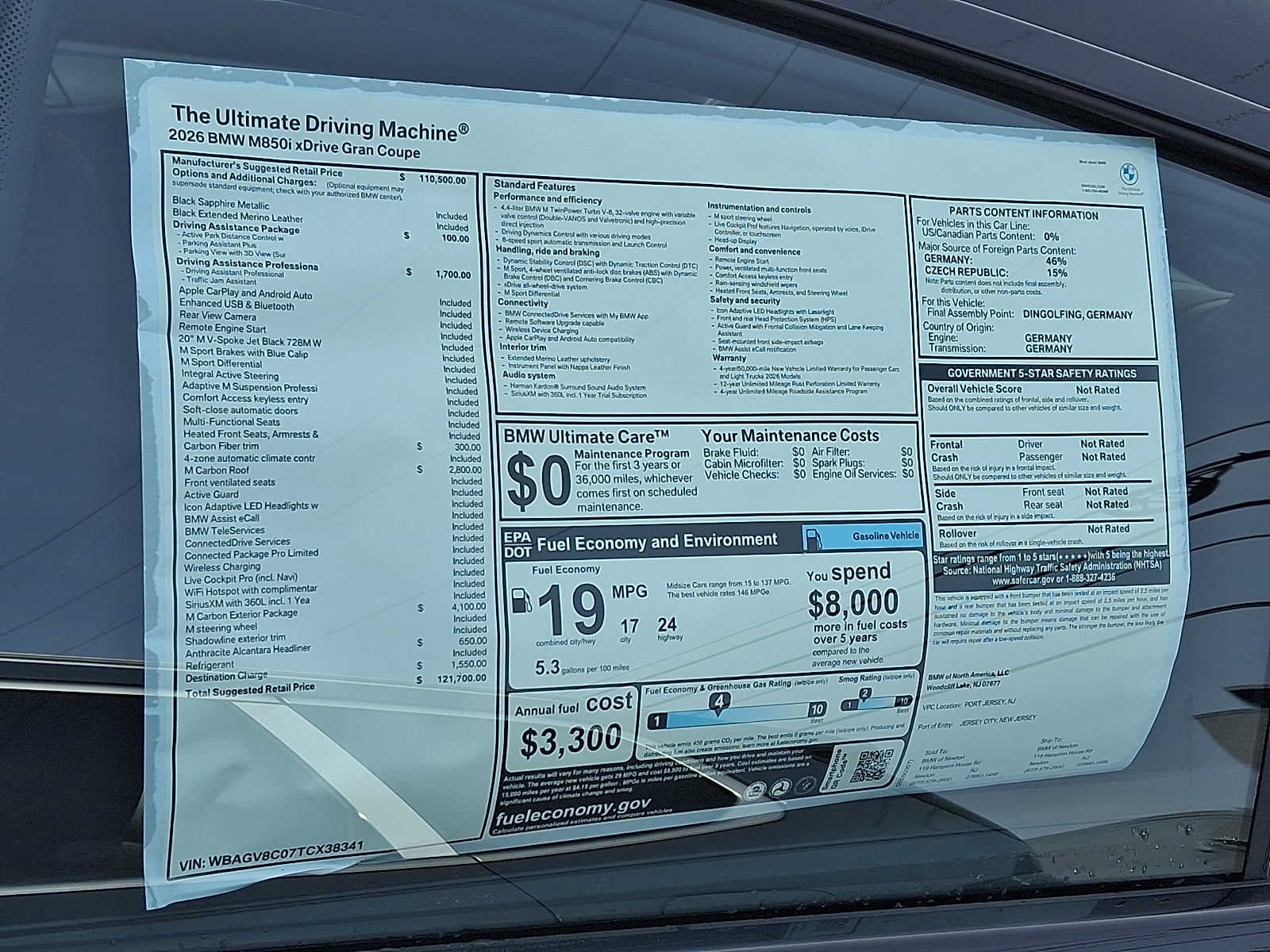 2026 BMW 8 Series M850i xDrive Gran Coupe