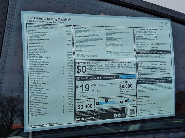 2026 BMW 8 Series M850i xDrive Gran Coupe