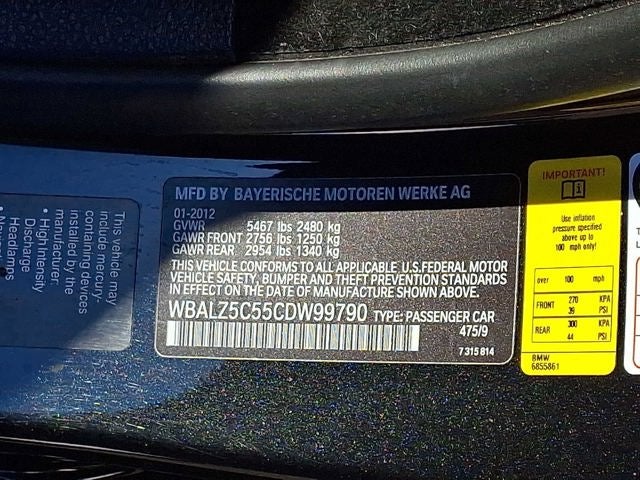 2012 BMW 6 Series 2dr Conv 650i xDrive