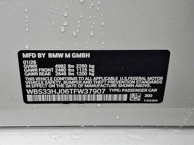 2026 BMW M3 Competition xDrive Sedan