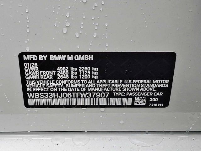 2026 BMW M3 Competition xDrive Sedan