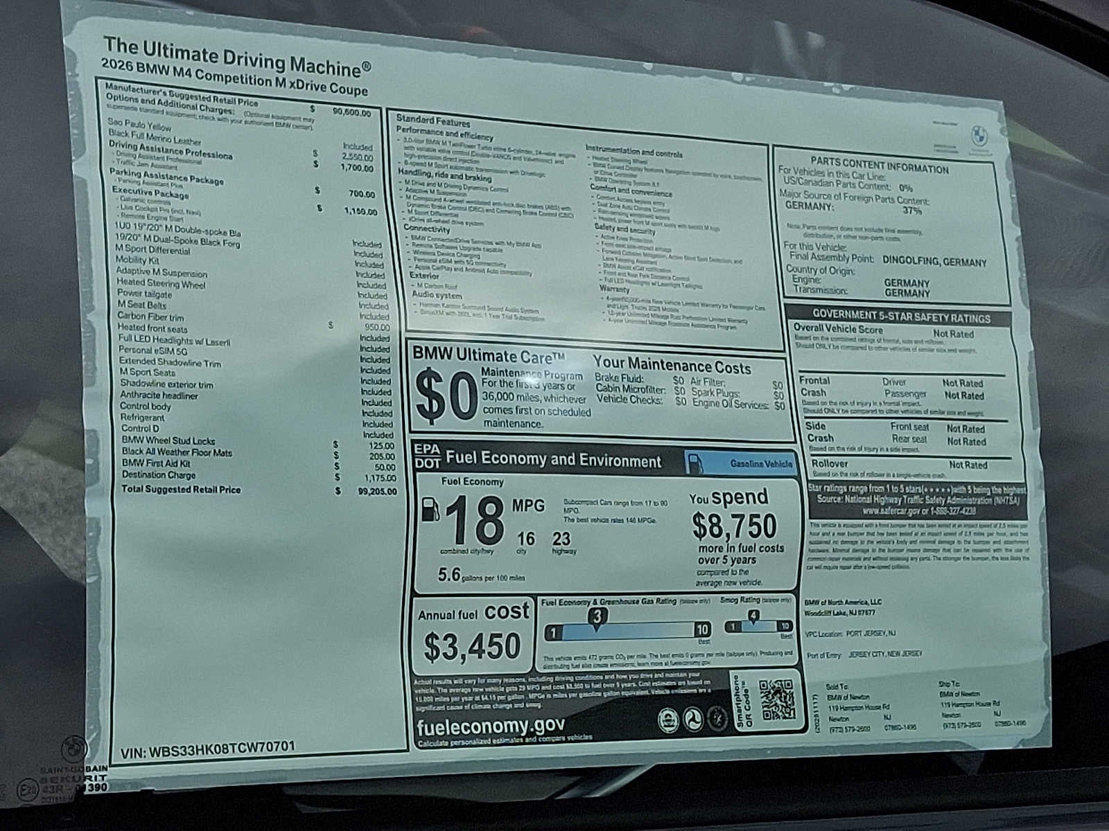 2026 BMW M4 Competition xDrive Coupe