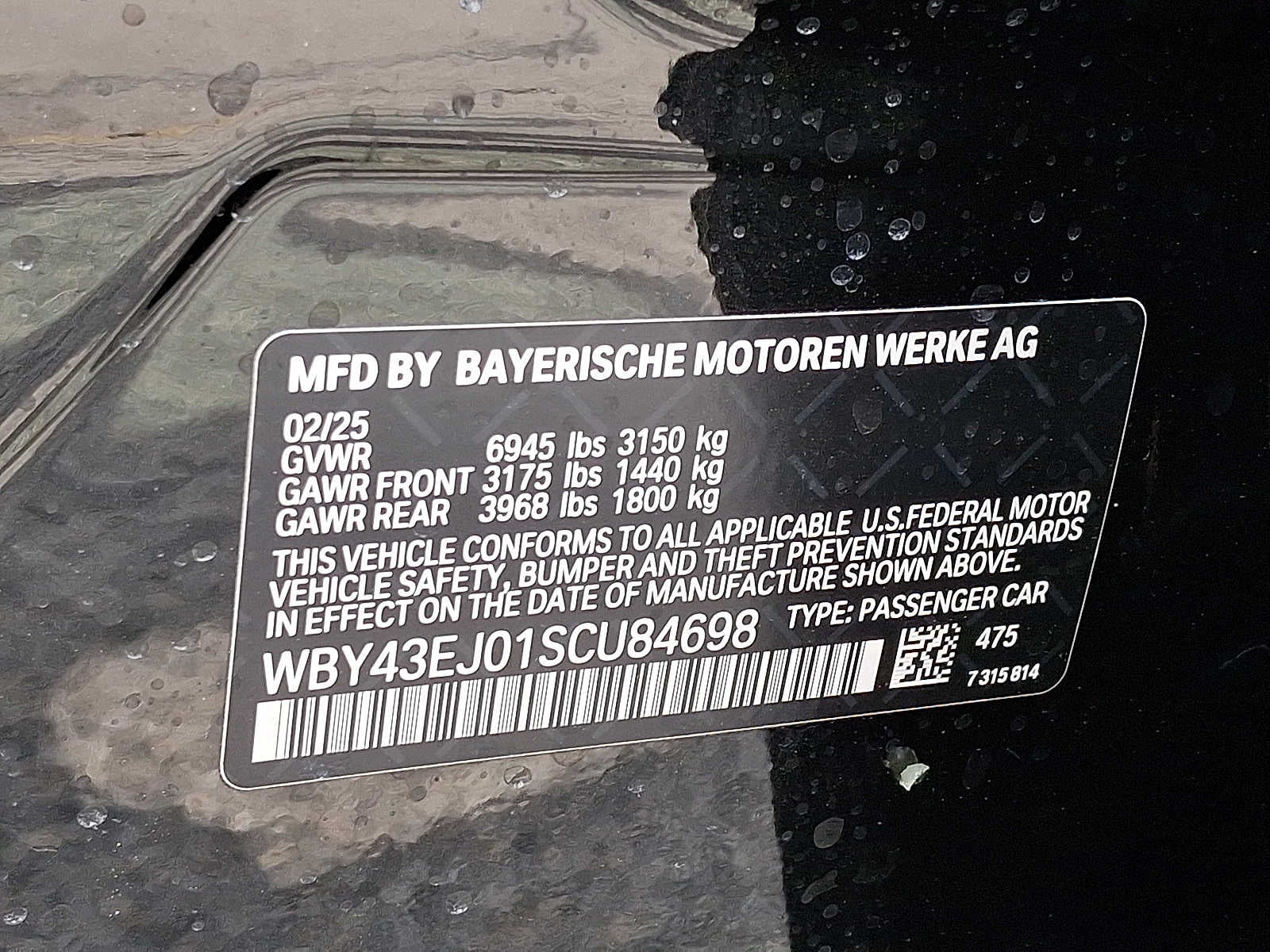 2025 BMW i7 eDrive50 Sedan