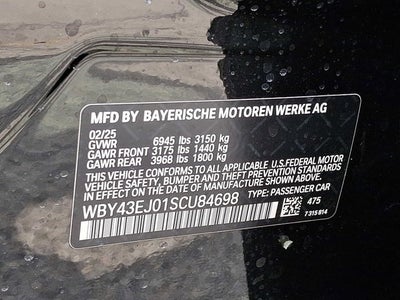 2025 BMW i7 eDrive50 Sedan