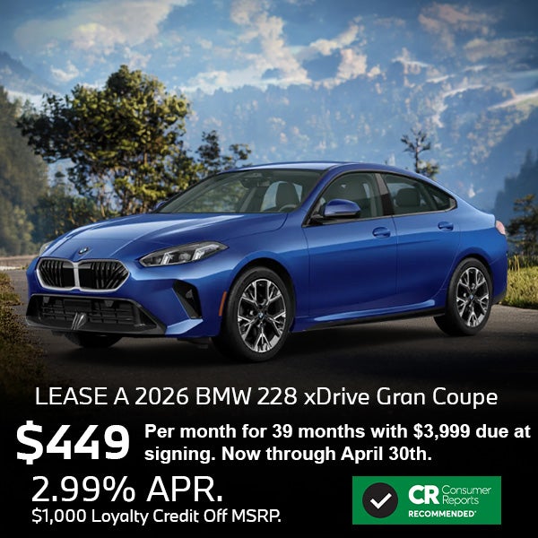 Lease a 2026 BMW 228i xDrive Gran Coupe