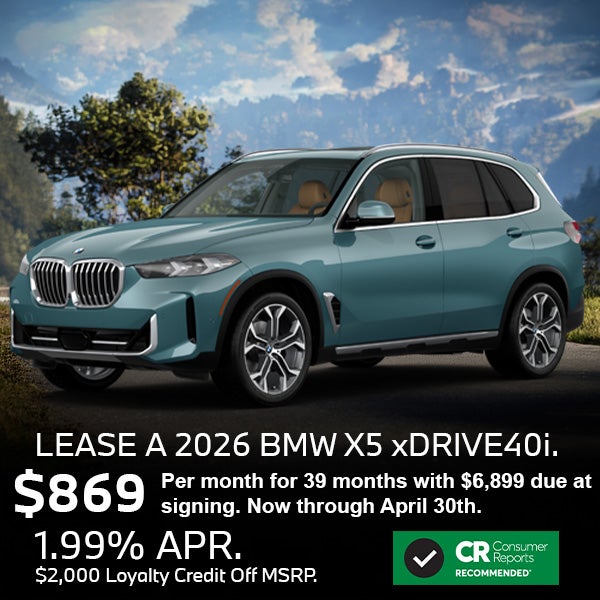 Lease a 2026 BMW X5 xDrive40i