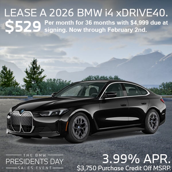 Lease a 2026 BMW i4 xDrive40