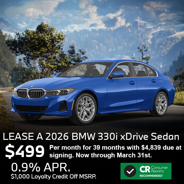 Lease a 2026 BMW 330i xDrive Sedan