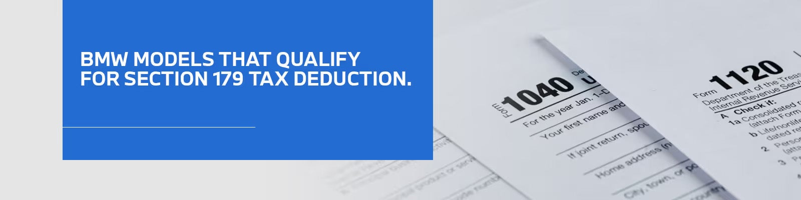 Section 179 Tax Advantages - BMW of Newton
