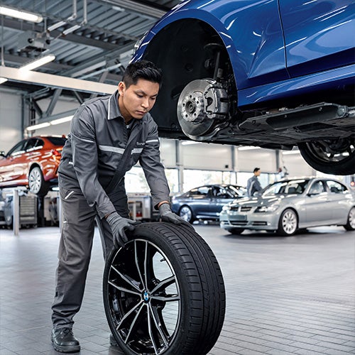 Bent wheel repair at BMW in Newton NJ