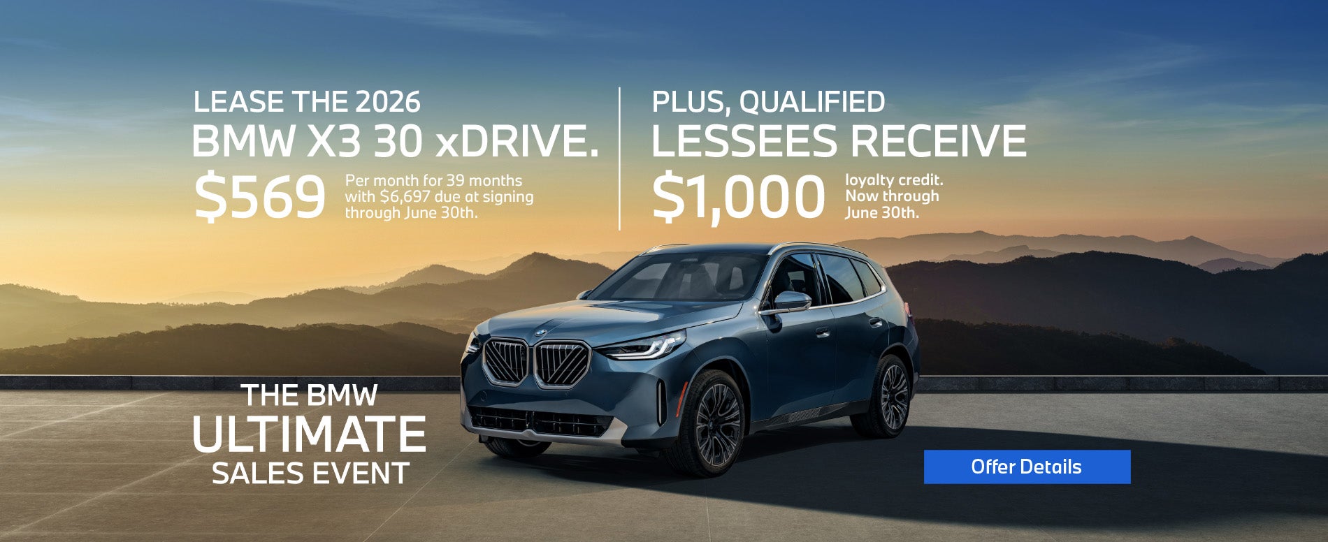 Lease or Finance BMW X3 in Newton NJ