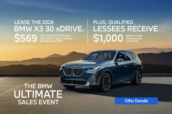 Lease or Finance BMW X3 in Newton NJ