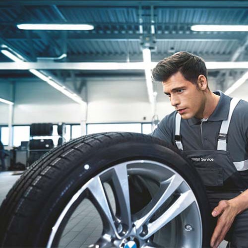 BMW Tire replacement in Newton NJ