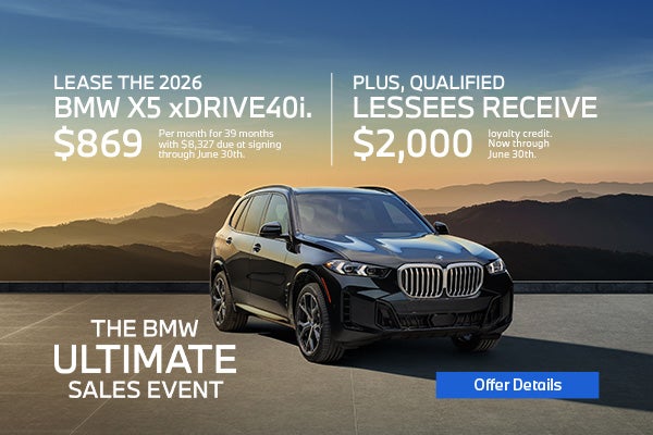 Lease or Finance BMW X5 in Newton NJ